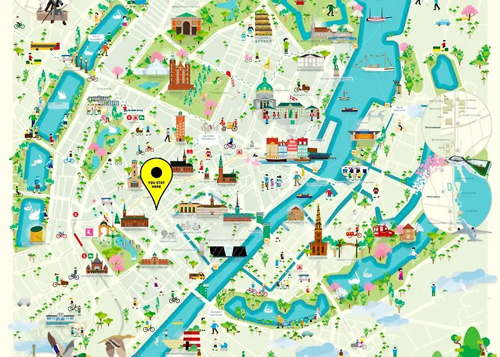 아파트 Kattesundet Location In 코펜하겐